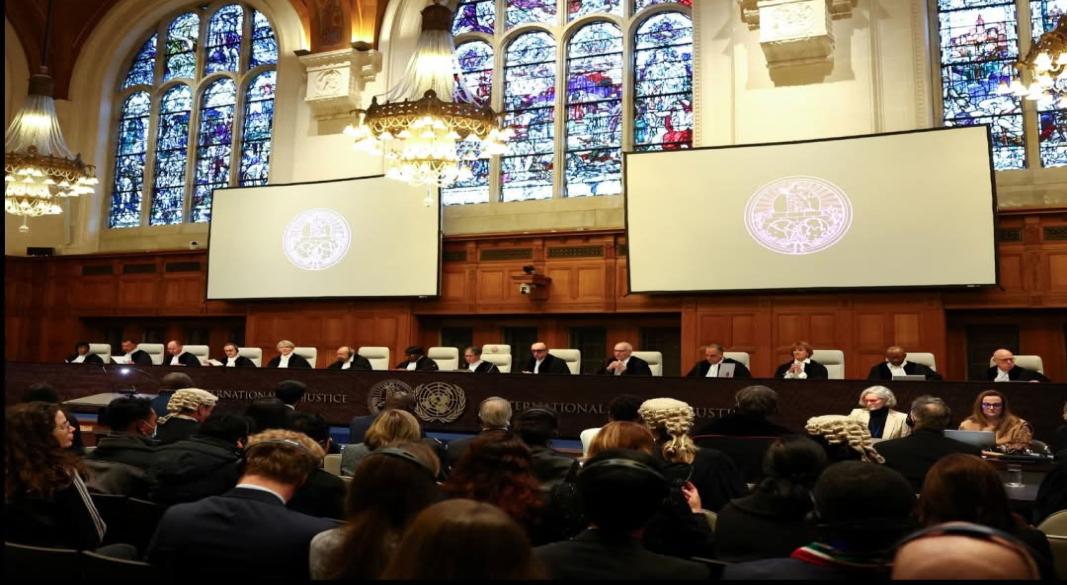 ICJ Hall room during hearings