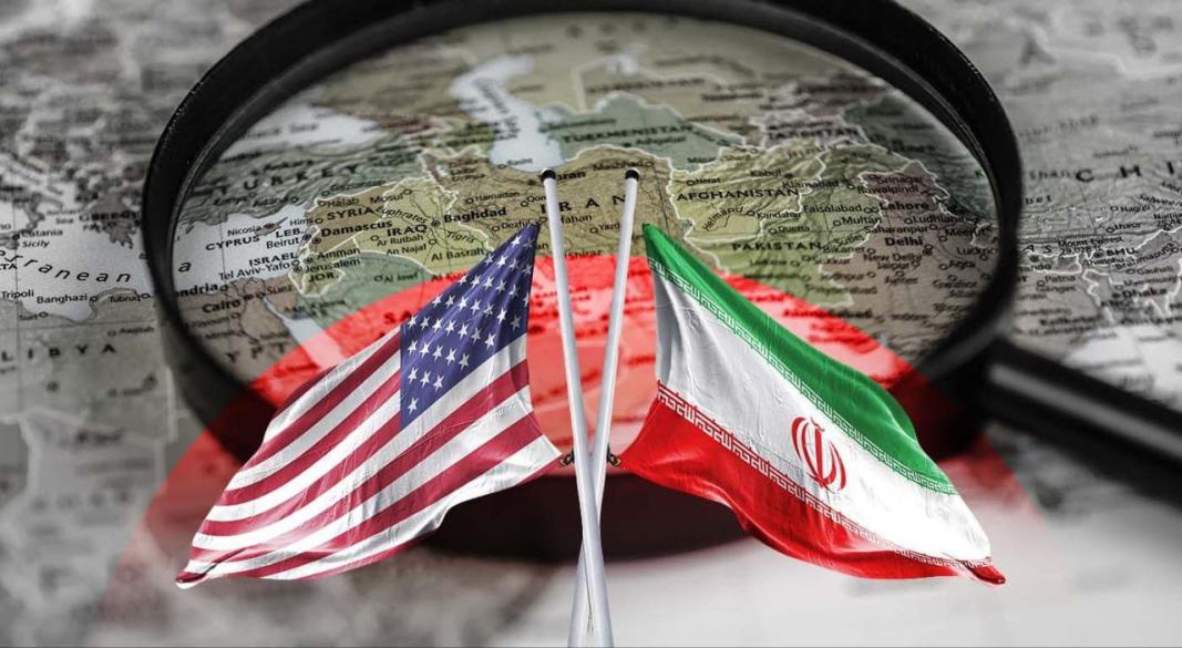 Iran and US flag